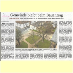 2014 02-25 Gemeinde bleibt beim Bauantrag